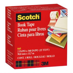 Scotch Tape Book Repair 845  50mm x 13.7m Transparent