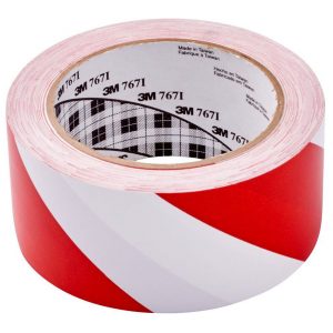 3M Vinyl Tape 767 50mm x 33m Red/White