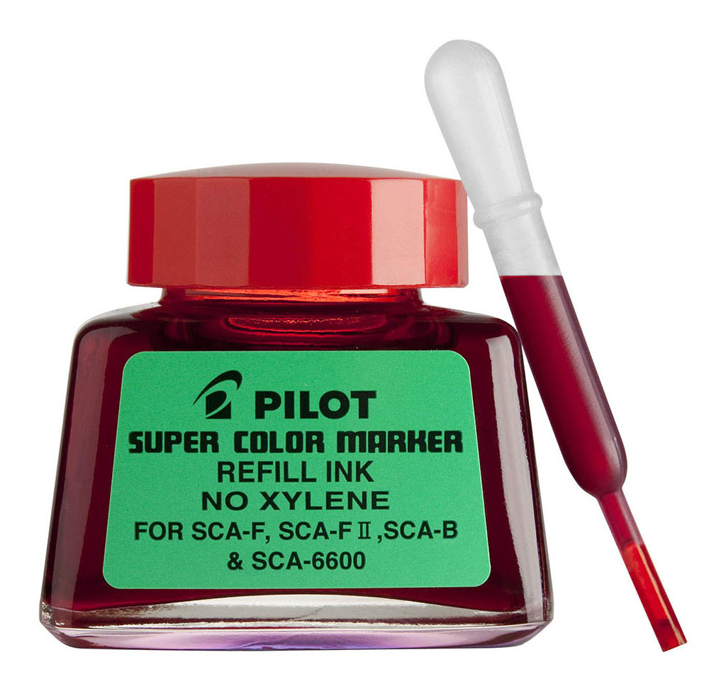 Pilot Super Colour Permanent Marker Red 30ml Refill (SCA-RF-R)