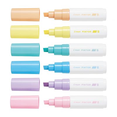 Pilot Pintor Marker Broad Asstd. Pastel 6Pk