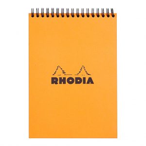 Rhodia Classic Notepad Spiral A5 Lined Orange