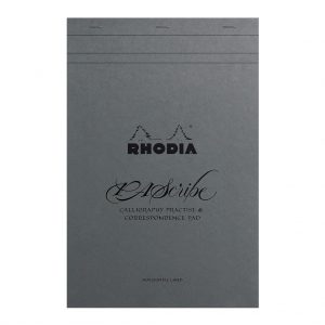 Rhodia PAScribe Calligraphy Maya Grey Pad A4+ Lined