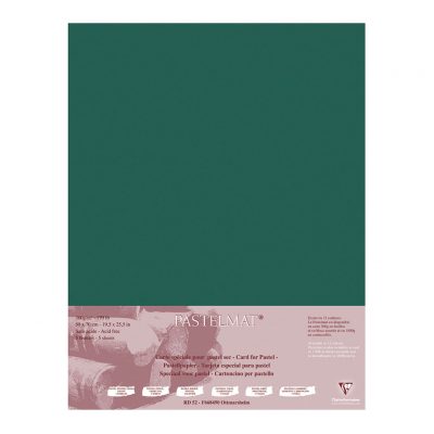 Pastelmat Paper 50x70cm Dark Green 5 Pack