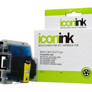 Icon Compatible Brother LC77 LC73 LC40 Cyan Ink Cartridge