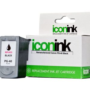 Icon Remanufactured Canon PG40 Black Ink Cartridge