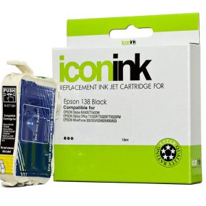 Icon Compatible Epson 138 Black Ink Cartridge