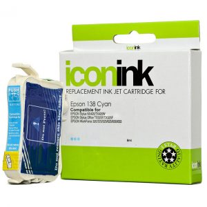 Icon Compatible Epson 138 Cyan Ink Cartridge