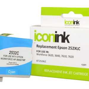 Icon Compatible Epson 252XL C13T253292 Cyan Ink Cartridge