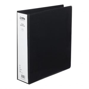 Icon Insert Binder A4 2D 50mm Black