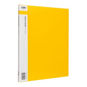 Icon Display Book A4 with Insert Spine 10 Pocket Yellow