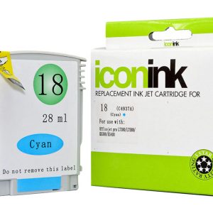 Icon Compatible HP 18 Cyan Ink Cartridge (C4937A)