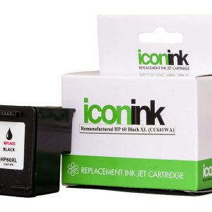 Icon Remanufactured HP 60 Black XL Ink Cartridge (CC641WA)