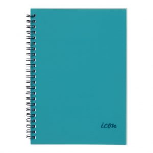 Icon Spiral Notebook A5 PP Cover Aqua 200 pg