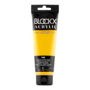 BLOCKX Acrylic Tube Dark Titanium Yellow 120ml