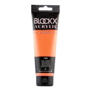 BLOCKX Acrylic Tube Fluro Orange 120ml