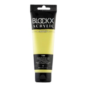BLOCKX Acrylic Tube Light Titanium Yellow 120ml