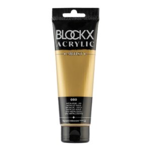BLOCKX Acrylic Tube Metallic Gold 120ml