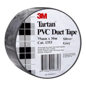 3M Tartan Duct Tape 1353 Silver Grey 75mm x 30m