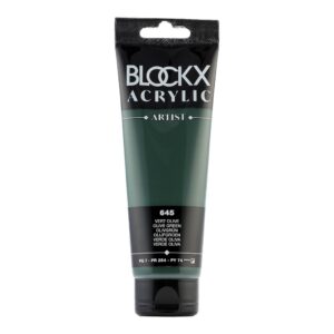 BLOCKX Acrylic Tube Olive Green 120ml