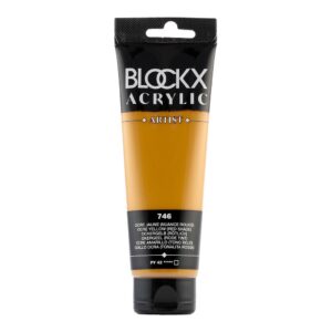 BLOCKX Acrylic Tube Yellow Ochre (Red Shade) 120ml