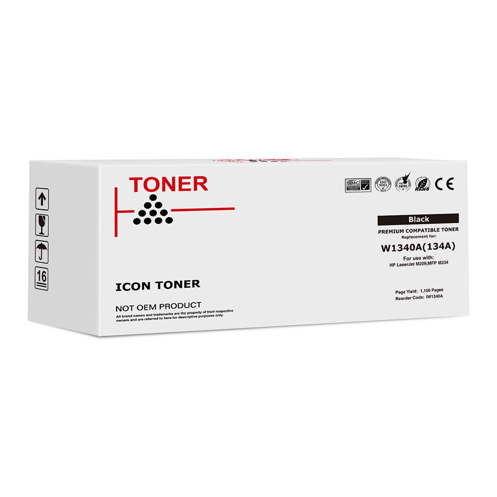 Icon Compatible HP W1340A (134A) Black Toner Cartridge