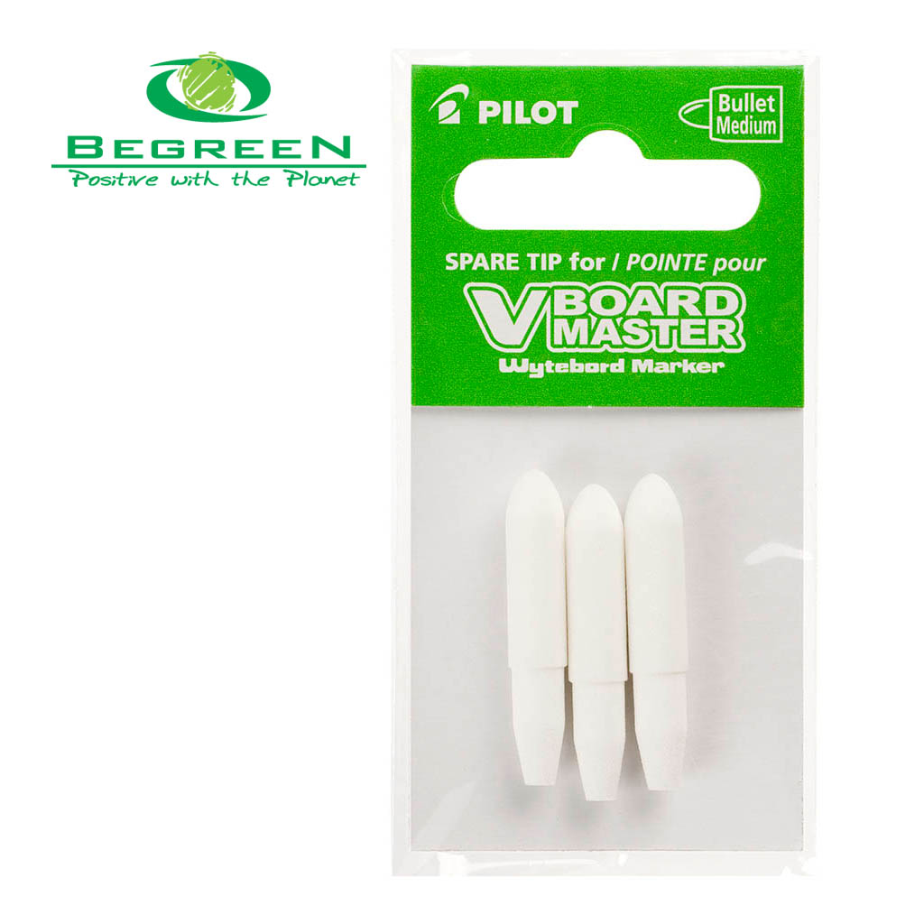 Pilot BeGreen V Board Whiteboard Marker Bullet Tips 3Pk (WBTIP-VBM-M) - Image 2