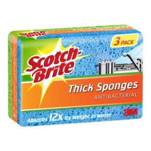 Scotch-Brite Thick Sponges, Pack of 3