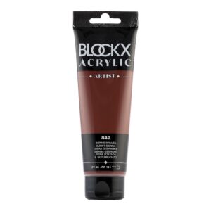 BLOCKX Acrylic Tube Burnt Sienna 120ml